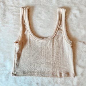 SIGNATURE8 Ribbed Jersey Tank Crop Top